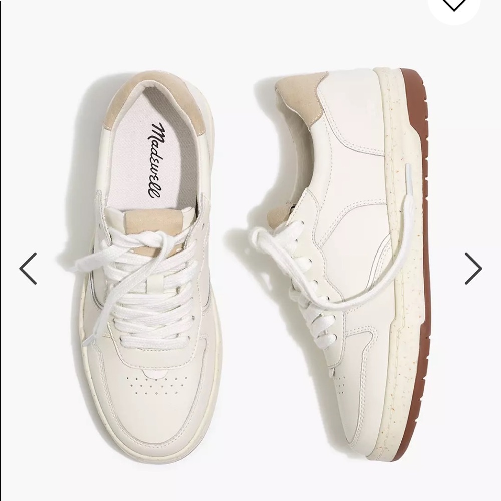 Madewell Court sneakers in white leather